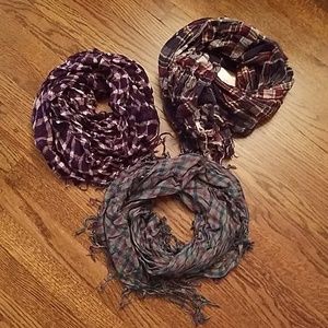 Three Plaid Scarves!!!